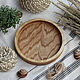 Круглый поднос из ясеня. Ø 20 см. Подносы. SDPWooD. Ярмарка Мастеров.  Фото №4