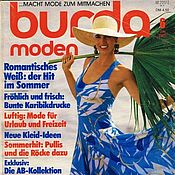 Материалы для творчества handmade. Livemaster - original item Burda Moden Magazine 6 1985 (June). Handmade.