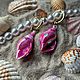 Серьги NA UHE «Pink Shell». Серьги-кольца. Na-uhe. Ярмарка Мастеров.  Фото №7