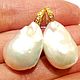 Серьги Seashells жемчуг барокко,бриллианты,золото 750 украшение, Серьги классические, Москва,  Фото №1