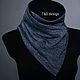 Warm scarf - bib 'Heather Grey'. Scarves. TD design. Online shopping on My Livemaster.  Фото №2