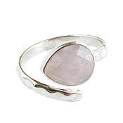 Украшения handmade. Livemaster - original item Silver quartz ring, rose quartz ring,quartz. Handmade.