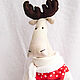 Order Scandinavian-style moose (change of clothes). handsewingtoys. Livemaster. . Stuffed Toys Фото №3