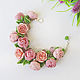 Pink roses women's bracelet with peonies, roses and beads on a chain. Bead bracelet. Bionika - Polymer Clay Jewelry (Bionika). Online shopping on My Livemaster.  Фото №2