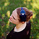 Повязка на голову из бисера синяя " Сапфира". Hair Decoration. Hansa (oxigfashion). My Livemaster. Фото №5