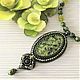 Stone flower necklace Necklace made of stones and beads, Necklace, Abakan,  Фото №1