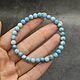 Order Larimar stone bracelet made of natural stones. naturalkavni. Livemaster. . Bead bracelet Фото №3