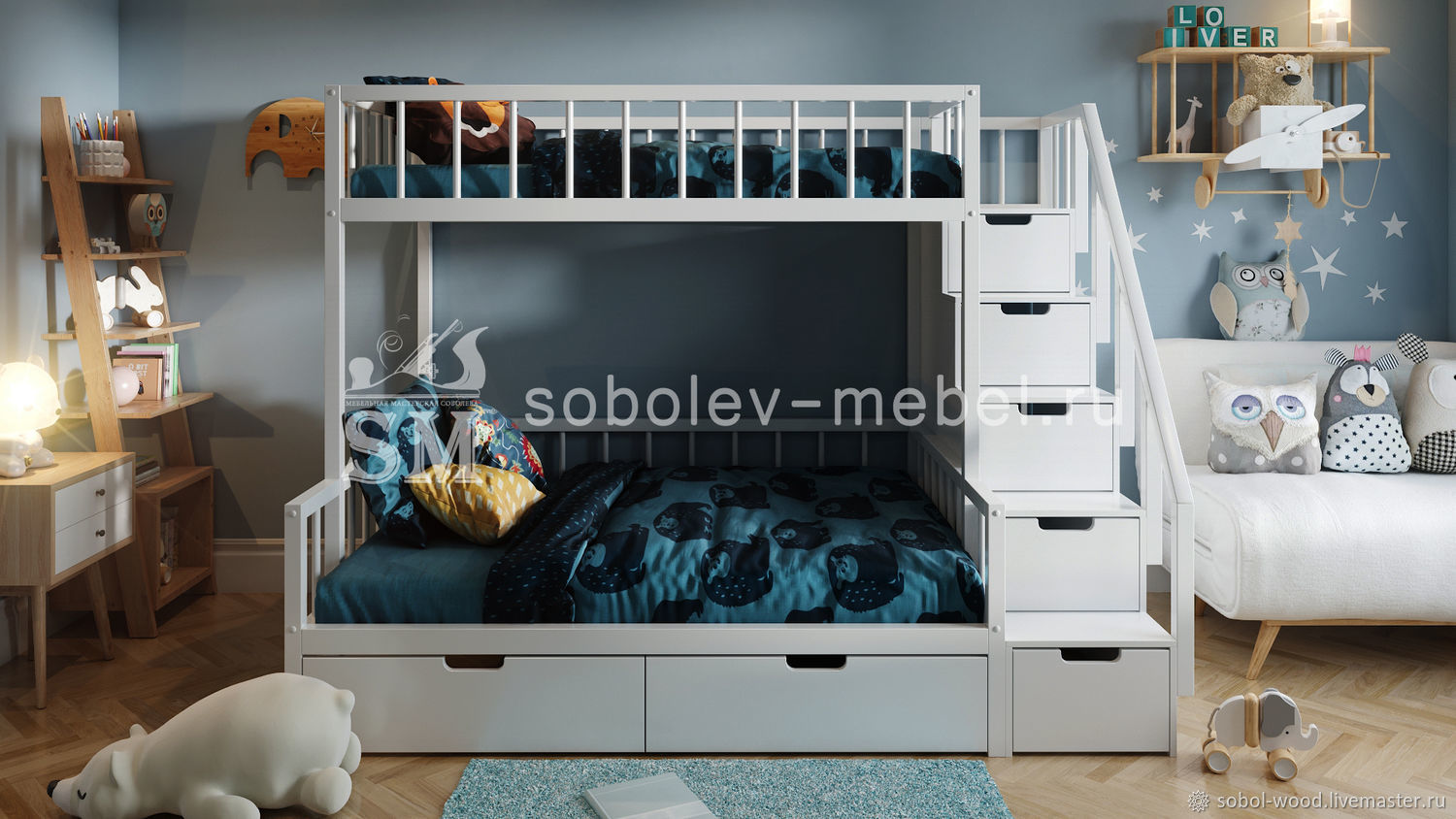 Диван кровать двухъярусная в интернет-магазине Ярмарка Мастеров по цене 53000 ₽ – QOTICRU