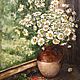 Oil painting of Daisies on the window still life. Pictures. Ирина Димчева. My Livemaster. Фото №4