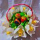 Easter souvenir in basket, Easter souvenirs, Moscow,  Фото №1