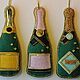 Коллекционная елочная игрушка " Moet & Chandon rose". Елочные игрушки. Country lavka. Интернет-магазин Ярмарка Мастеров.  Фото №2