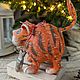 Ёлочная игрушка Кот с рыбкой. Игрушки. Koshka_Toys. Ярмарка Мастеров.  Фото №4
