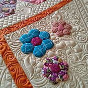 Для дома и интерьера ручной работы. Ярмарка Мастеров - ручная работа Colcha Floral patchwork acolchado. Handmade.