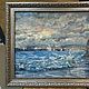 Order Bolsheokhtinsky bridge in St. Petersburg - the author's oil painting. paintmart (oikos). Livemaster. . Pictures Фото №3