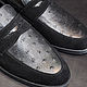 Men's loafers, made of genuine ostrich leather and natural suede. Loafers. SHOES&BAGS. My Livemaster. Фото №4