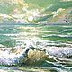 Painting Sea coast Seascape acrylic on watercolor paper. Pictures. vjkm333333. My Livemaster. Фото №4