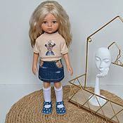 Текстильная кукла Милана Интерьерная кукла Коллекционная кукла