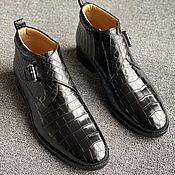 Обувь ручной работы handmade. Livemaster - original item Shoes made of crocodile skin, spring/autumn model.. Handmade.