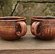 Чайная чашка (глина, лощение, молочение), Кружки и чашки, Жуковский,  Фото №1