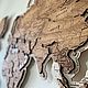 Карта мира на стену, карта мира из дерева, панно. Карты мира. HappyFox - карты и панно из дерева. Ярмарка Мастеров.  Фото №4