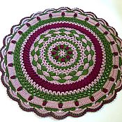Для дома и интерьера handmade. Livemaster - original item Knitted colorful carpet of mandala cord Sunny beach. Handmade.