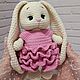 Вязаная игрушка Зайка с длинными ушами. Амигуруми куклы и игрушки. Цветы и подарки ручной работы. Ярмарка Мастеров.  Фото №5