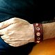 Men's Bracelet genuine leather with grommets, Hard bracelet, Moscow,  Фото №1