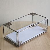 Свадебный салон handmade. Livemaster - original item Box. Tiffany`s filigree box. silver. Handmade.