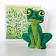 Brooch-pin: Frog, original gift, Brooches, Ust-Ilimsk,  Фото №1