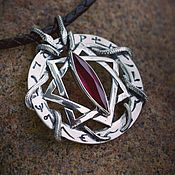 Фен-шуй и эзотерика handmade. Livemaster - original item Seven rays, the star of the Magi silver with corundum. Handmade.