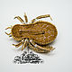 Order The Golden beetle. Brooch. Only gold and silver beads. N_Belokon_jewelry. Livemaster. . Brooches Фото №3