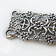 Connector, rectangular, antique silver, Openwork. Beads1. savskaia. Online shopping on My Livemaster.  Фото №2