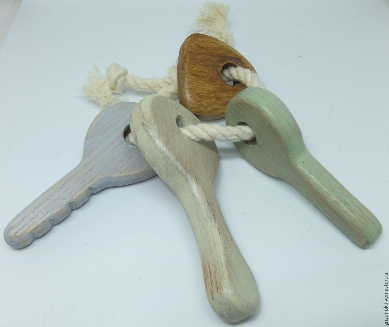wooden toy keys