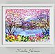 Watercolor 'Cherry Blossom'. Pictures. Multicolor Gallery. Online shopping on My Livemaster.  Фото №2