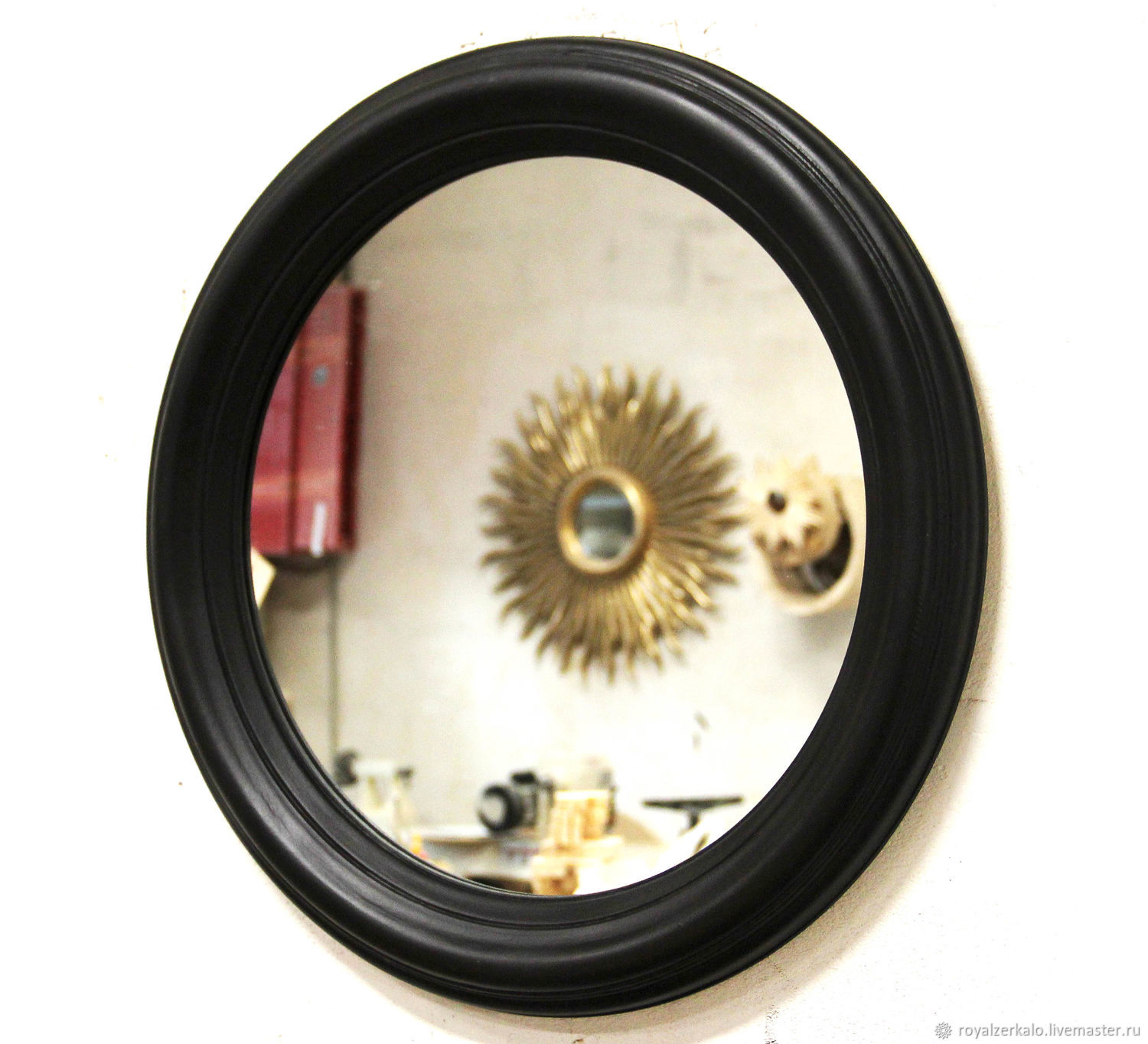 Круглое зеркало Nega, зеркало лофт, чёрное зеркало на заказ в интернет ...