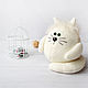 Soft kitty ''Plambert' cat house. Stuffed Toys. fairy Polina. Online shopping on My Livemaster.  Фото №2