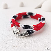 Украшения handmade. Livemaster - original item Asp snake necklace/bracelet made of Czech beads. Handmade.