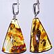 Long stick earrings made of natural amber. Earrings. podaro4ek22. Online shopping on My Livemaster.  Фото №2