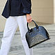 Women's bag made of genuine crocodile leather in black color, Classic Bag, St. Petersburg,  Фото №1