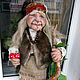 Order Baba Yaga with mushrooms. With smile. Livemaster. . Stuffed Toys Фото №3