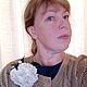 Брошь Аромат пионов белых. Брошь-булавка. Цепалина Ирина. Ярмарка Мастеров.  Фото №6