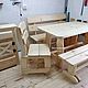 Комплект деревянной мебели для бани (130см.). Сауны и бани. Мир дерева. Интернет-магазин Ярмарка Мастеров.  Фото №2