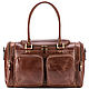 Leather travel bag 'Kimberly' (brown wax), Travel bag, St. Petersburg,  Фото №1