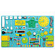 Bizibord Mega 100*60 cm Turquoise. Busyboards. GameBoard24. Online shopping on My Livemaster.  Фото №2