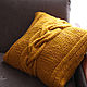 Pillow knitted decorative leaf fall, Pillow, Volgograd,  Фото №1