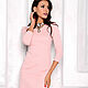 Платье-футляр Пудра, платье облегающее розовое по фигуре, Платья, Новосибирск,  Фото №1