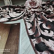 Блузочная ткань "Добби" цветочный принт