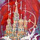 Современная картина Красная площадь. Картины. Студия NZ. Интернет-магазин Ярмарка Мастеров.  Фото №2