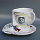 teacups: Sweet kiss. Single Tea Sets. Mila. Online shopping on My Livemaster.  Фото №2