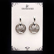 Украшения handmade. Livemaster - original item --25%_silver Earrings 2 in 1 Swarovski_A gift for March 8. Handmade.